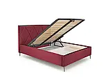 Двоспальне ліжко Modulo W4, 160х200, бордовий Monolith 59, фото 3