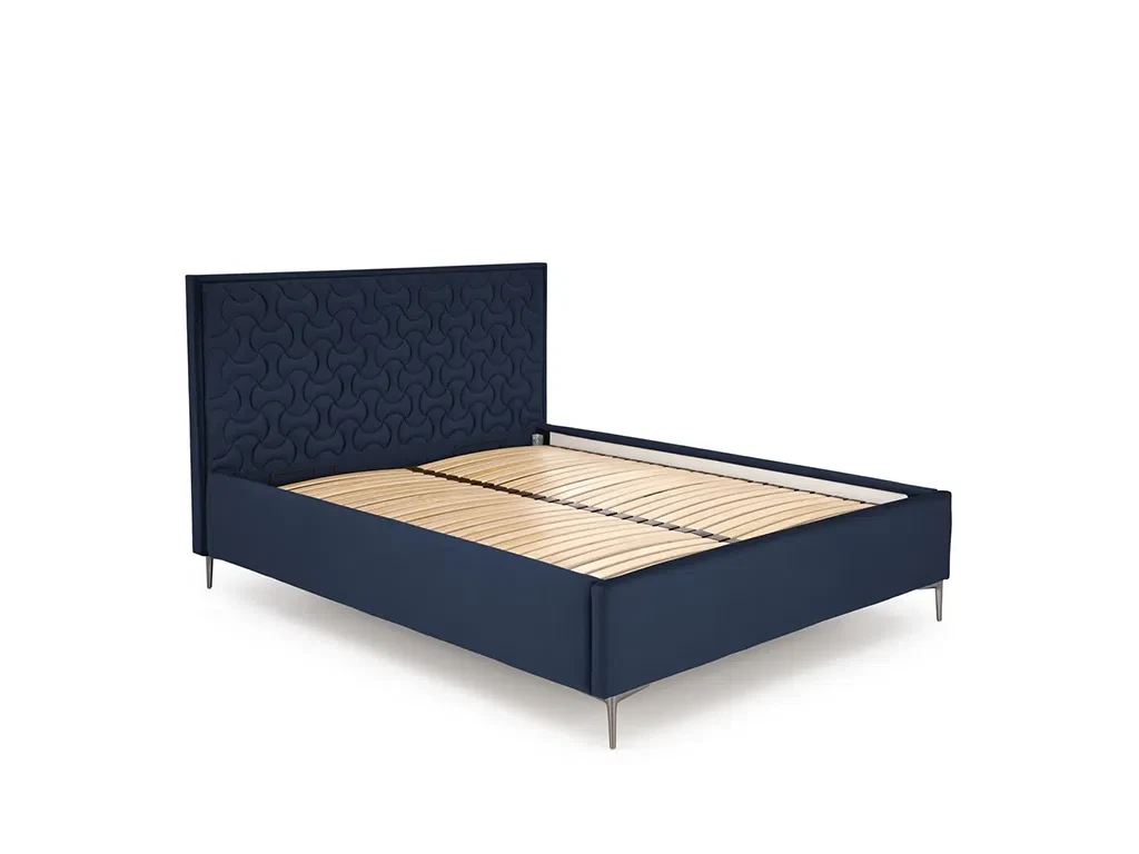 Двоспальне ліжко Modulo W2, 160х200, темно-синій Monolith 77, фото 1