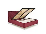 Двоспальне ліжко Modulo W2, 160х200, бордовий Monolith 59, фото 3