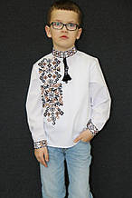 Вишиванка для хлопчиків " Петро" чорно-коричневий