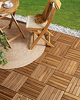 Плитка для тераси ACCETTURA сертифікована, з натуральної акації