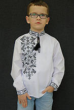 Вишиванка для хлопчиків " Петро" чорно-сірий