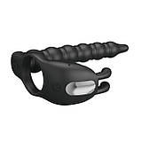 Насадка на член Pretty Love Blackney Vibrating Enhacer Black, фото 3