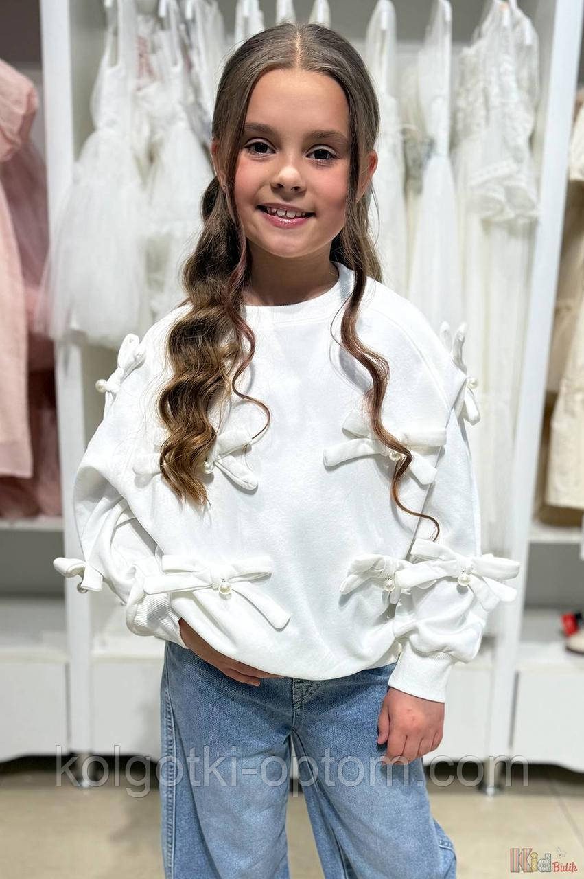 ОПТОМ Світшот молочного кольору для дівчинки (152 см)  Bolina Baby 2125000874548, фото 1