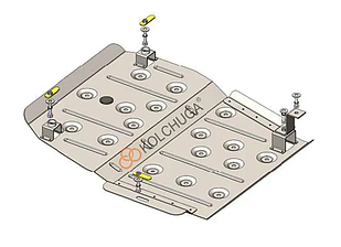 Захист двигуна Renault Duster (з 2018-2023) Кольчуга