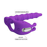 Насадка на член Pretty Love Blackney Vibrating Enhacer Purple, фото 7