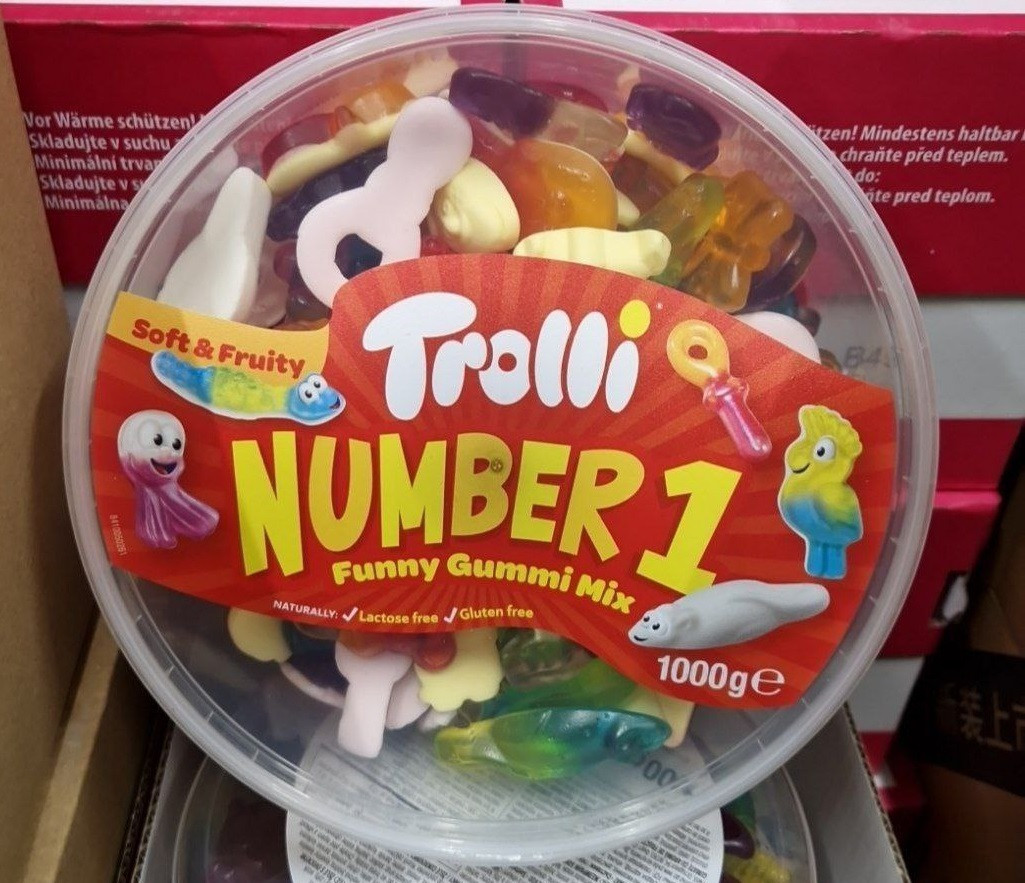 Желейки Trolli Number one 1 кг. ОПТОМ