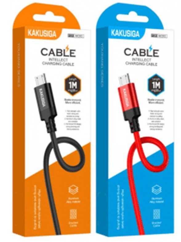 Кабель USB-Lightning (Apple) KAKUSIGA KSC-652 YouXiang Series (алюміній плетений) 1 м YU227