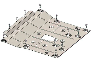 Захист двигуна Renault Duster (з 2023 --) Кольчуга