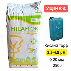 Верховий торф Baltic Peat 3.5–4.5 pH фр.0-20 мм 250 л (Уцінка)