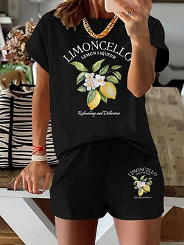 Жіночий костюм на літо Limoncello чорний