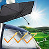 Автомобільна сонцезахисна парасолька на лобове скло 135x75 см, фото 3