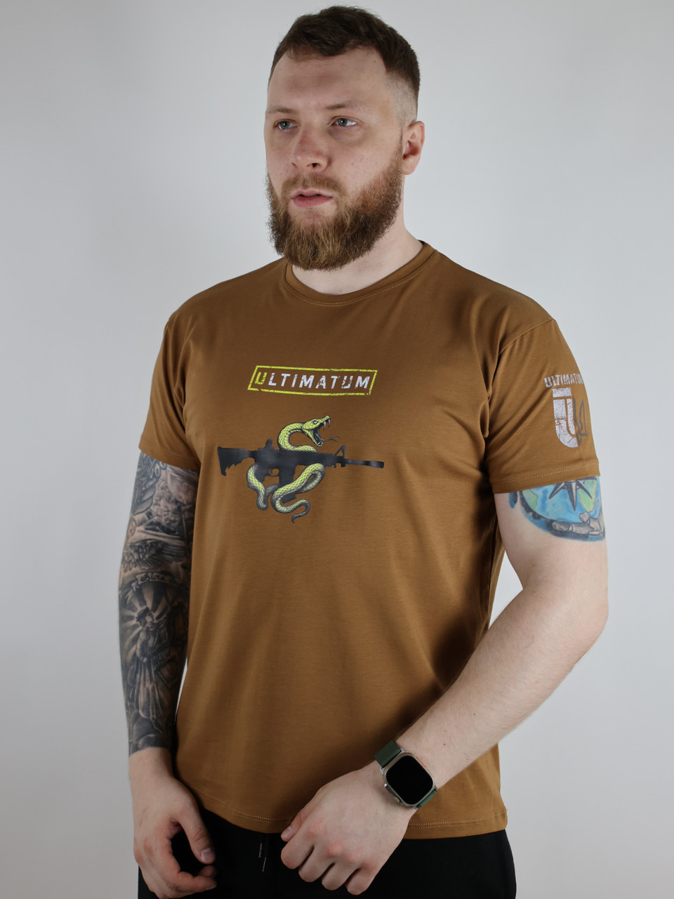 Футболка з front-принтом ULTIMATUM SQUAD Койот