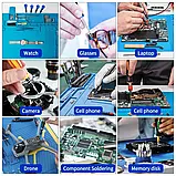 Килимок для паяння 55х35 см силіконовий термостійкий з магнітними відділеннями термокилимок S-180, фото 10