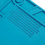 Килимок із магнітними осередками силіконовий термостійкий 55x35 см для паяння S-180, фото 6