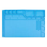 Килимок із магнітними осередками силіконовий термостійкий 55x35 см для паяння S-180, фото 5