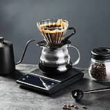Ваги кухонні електронні кавові  Coffee Scale EK6012 з таймером та гумовим килимком, фото 6