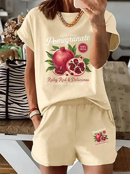 Жіночий костюм на літо Granate бежевий