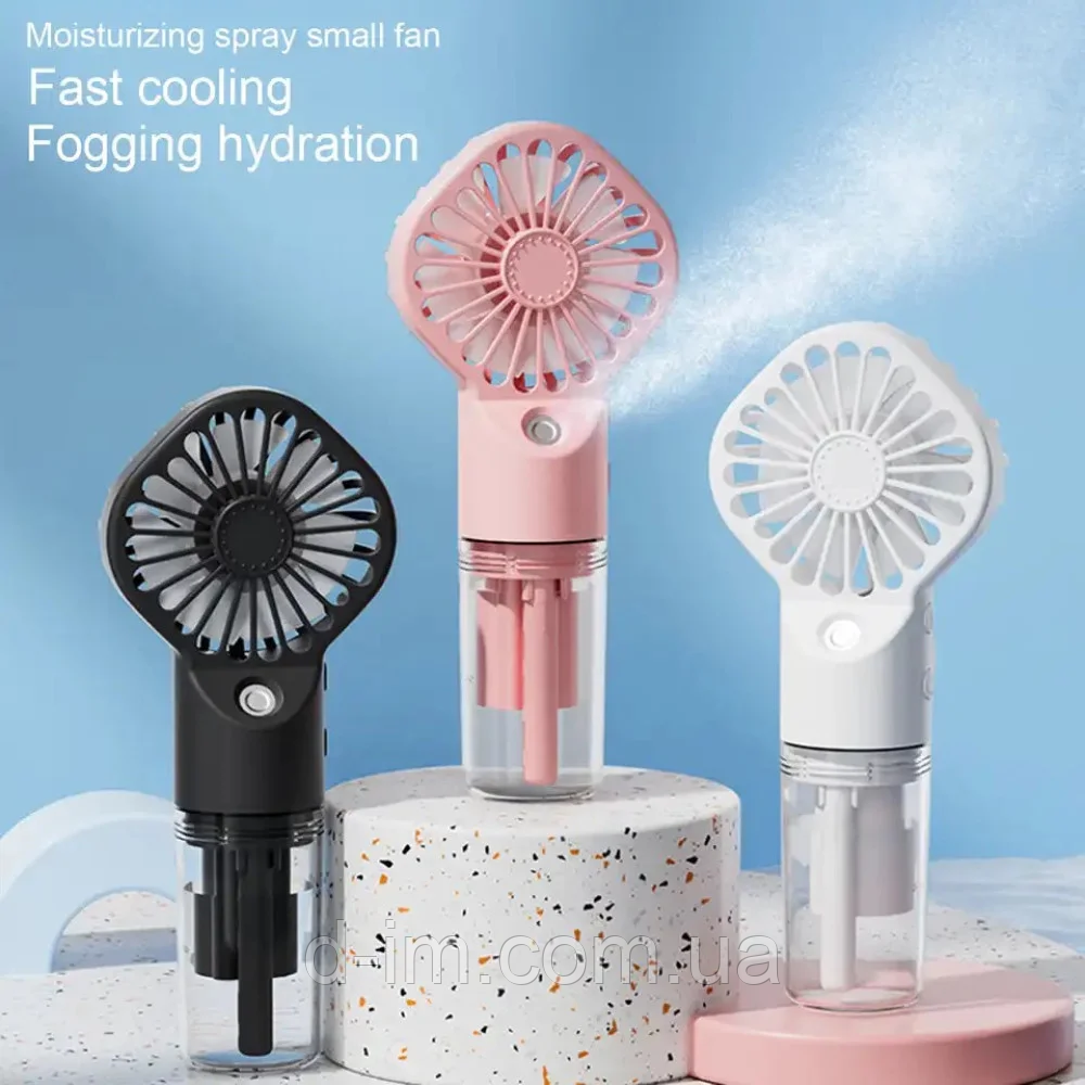 Вентилятор Ручний Портативний з розпиленням води Small fan AND EHF-12, фото 1