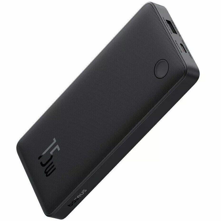 Повербанк на 10000 mAh Baseus Airpow Lite (1USB/Type-C, 15W). Black, фото 1