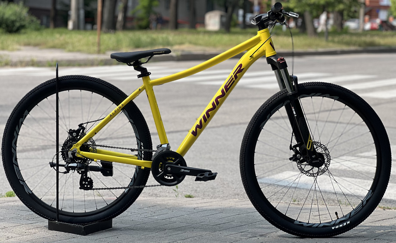 Велосипед гірський спортивний 27.5" Winner Alpina жовтий на зріст 165-175 см, фото 1