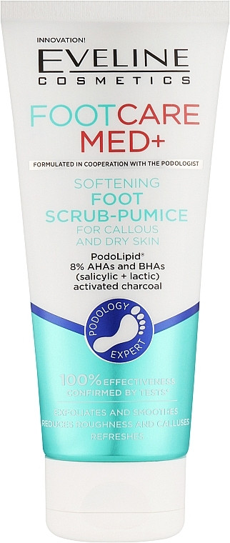 Скраб-пілінг для ніг пом'якшуючий Eveline Foot Care Med+ (100мл.)