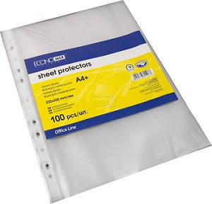 Файл А-4 "Economix" 30 мкн.31106 глянсi 100шт. / Уп 235 * 305 мм, Ш.к.4044572311061