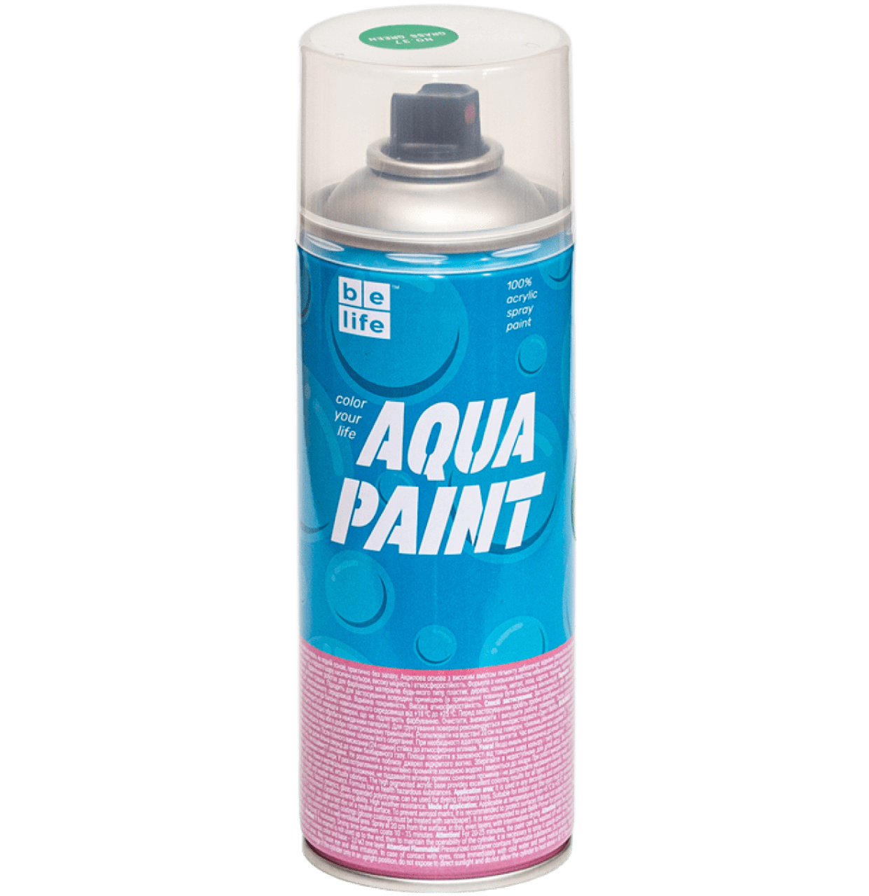 Фарба Belife Aqua Paint зелена трава шовковисто-матова (А37)