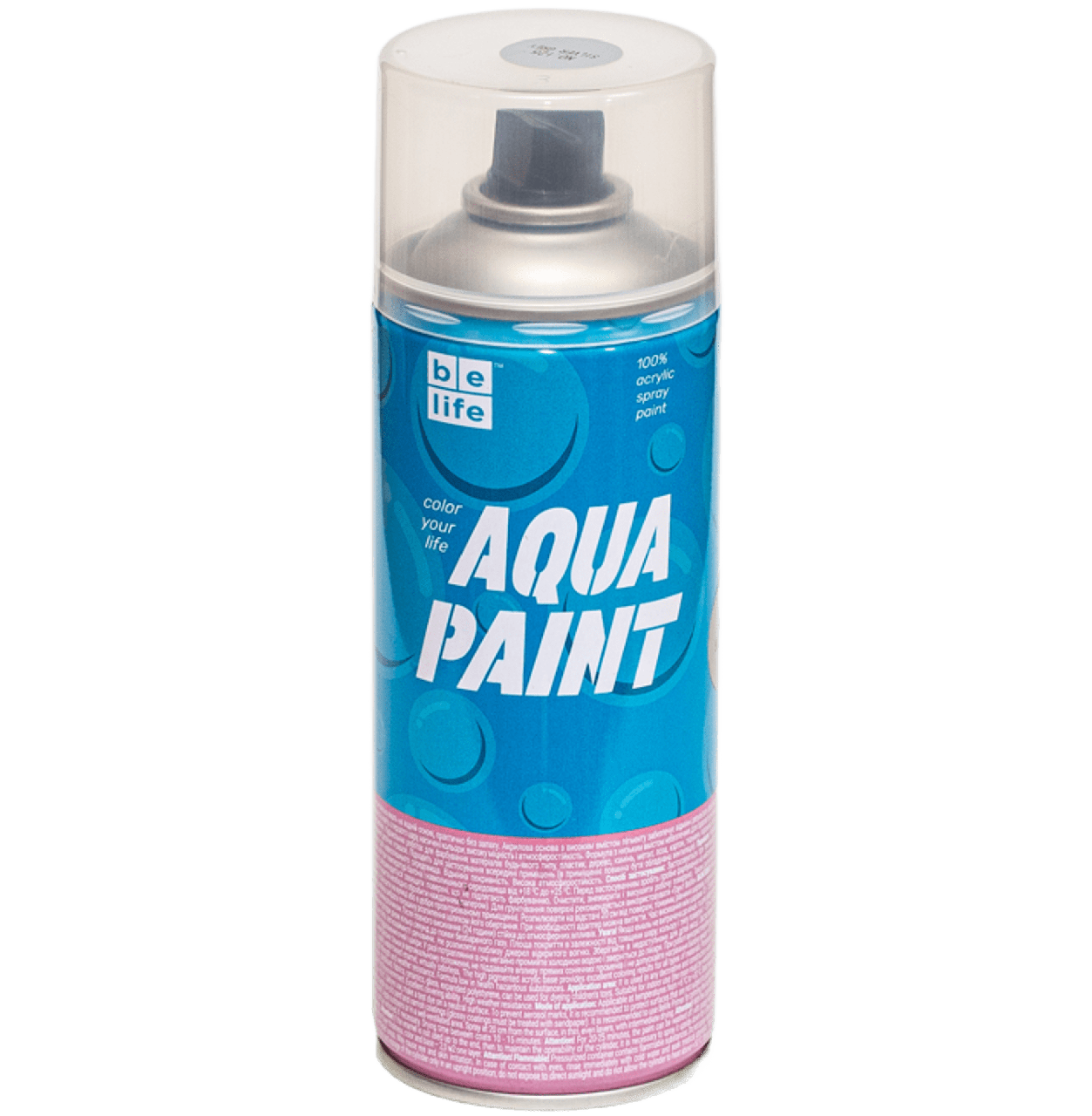 Фарба Belife Aqua Paint сріблясто-сіра шовковисто-матова (А125)