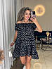Літня жіноча сукня в горошок тканина штапель Smv9386, фото 6