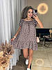 Літня жіноча сукня в горошок тканина штапель Smv9386, фото 7
