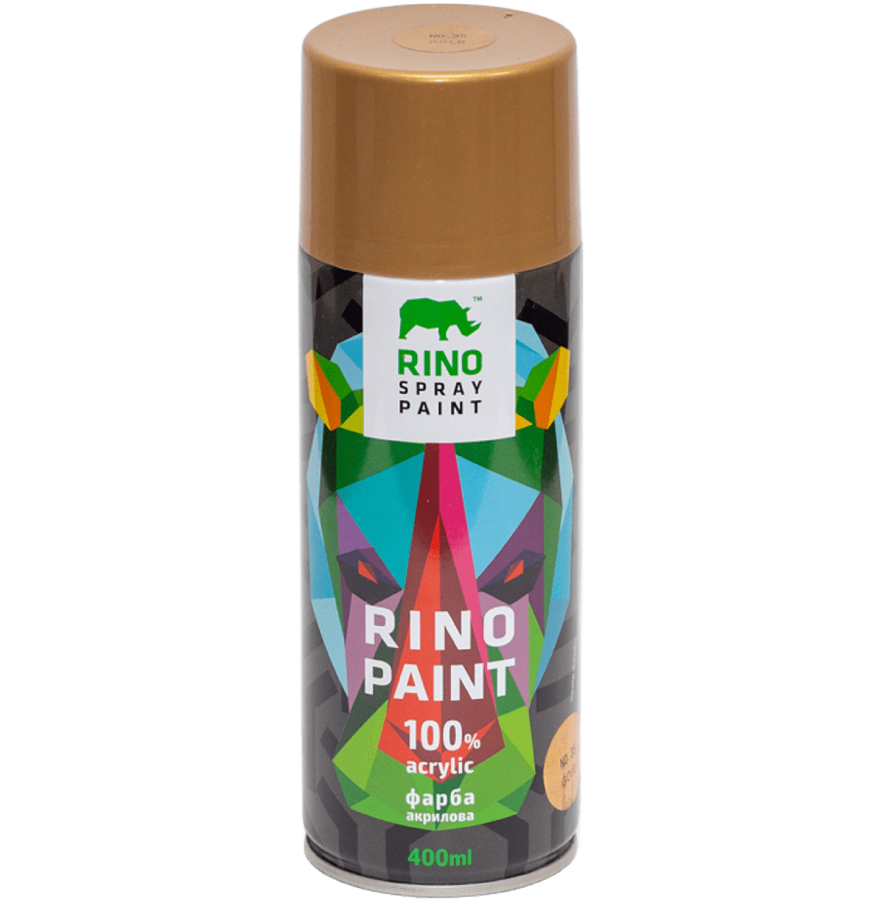 Фарба Rino Spray Paint Metallic золото (RP-35)