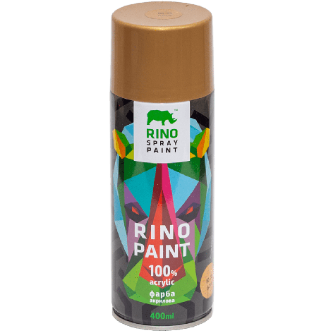 Фарба Rino Spray Paint Metallic золото (RP-35), фото 1