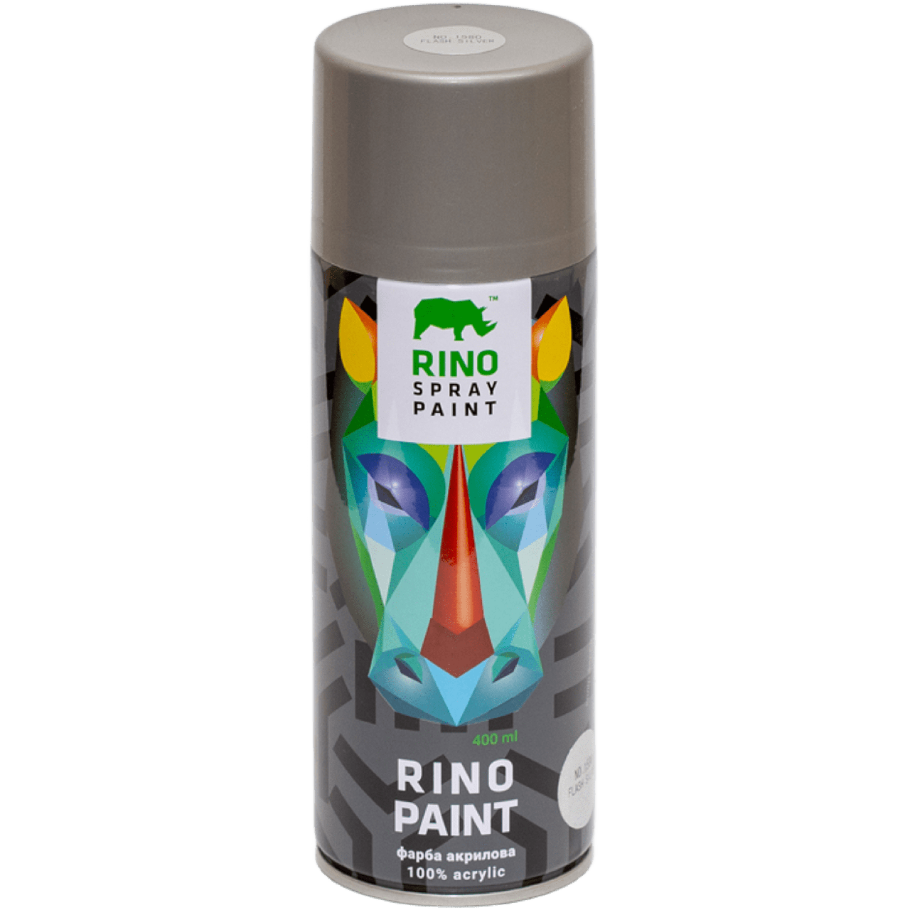 Фарба Rino Spray Paint Metallic срібний спалах (RP-1580)