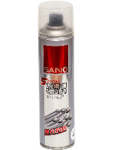 Фарба Sanvo для неіржавкої сталі хром срібло (318A), 350 мл