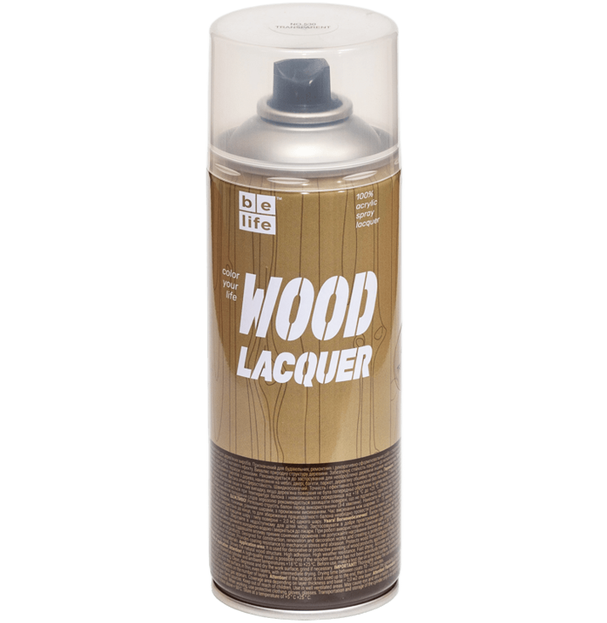 Лак BeLife Wood Lacquer прозорий (530)
