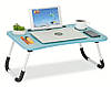 Столик для ноутбука і планшета M&T Displays складаний 60х40х28 Блакитний, фото 2