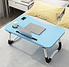 Столик для ноутбука і планшета M&T Displays складаний 60х40х28 Блакитний, фото 9