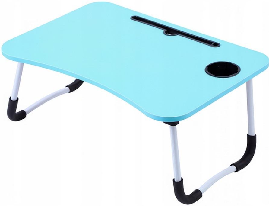 Столик для ноутбука і планшета M&T Displays складаний 60х40х28 Блакитний, фото 1