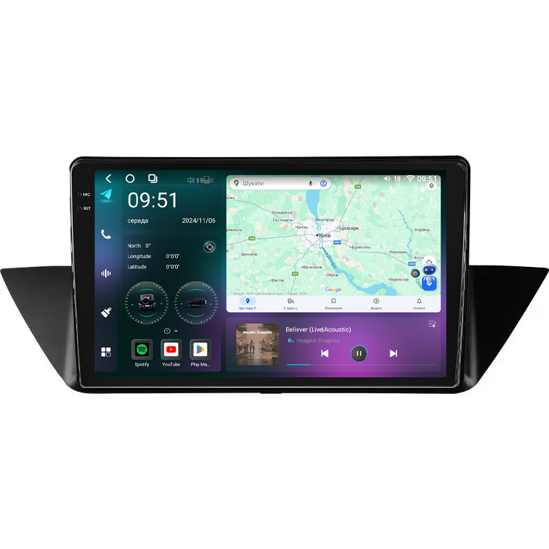 Штатна магнітола Mekede M7 Plus BMW X1 E84 (2009-2012) CarPlay QleD