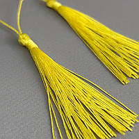 Декоративні китиці для рукоділля 13 см - лимонний