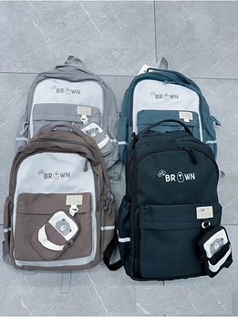 Спортивний шкільний рюкзак міський 45*30 см на блискавці з кишенею в різних кольорах Mark