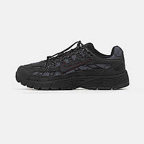 Чоловічі кросівки Nike P-6000 Black Взуття Найк П-6000 Чорні шкіра текстиль демісезонні, фото 4
