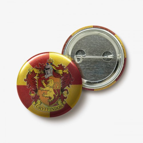 Hogwarts: Gryffindor House Crest Button Badge, фото 1