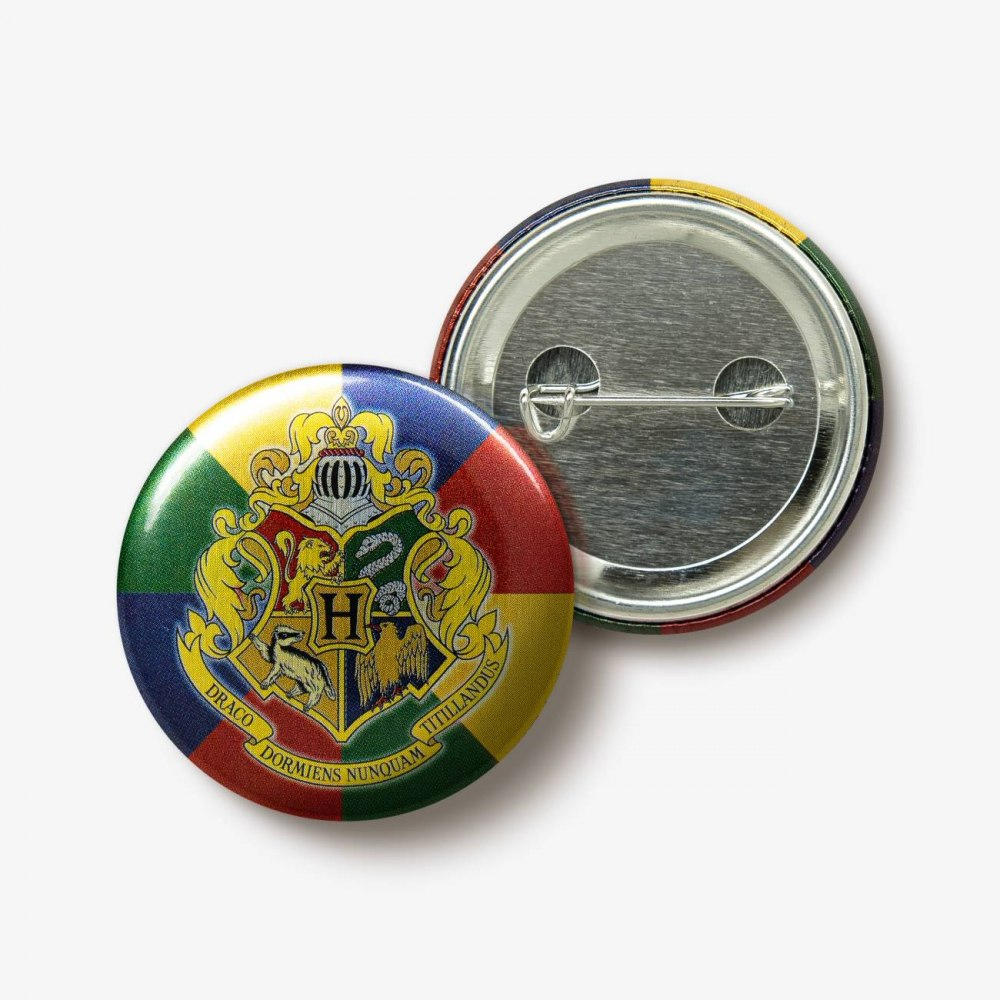Hogwarts: School Crest Button Badge, фото 1