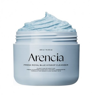 Очищувальний засіб з глиною та екстрактом ісопу Arencia Fresh Blue Hyssop Rice Mochi Cleanser 120 г.