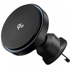 Автотримач з бездротовою зарядкою Proove Light Circle Qi2 15 W black