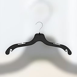 Плечики 43 см із затискачами для бретелей 50 шт.