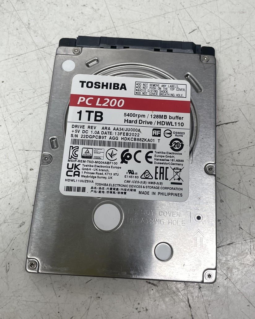 Жорсткий диск для ноутбука 1Tb slim 2,5" 5400 кеш 128mb