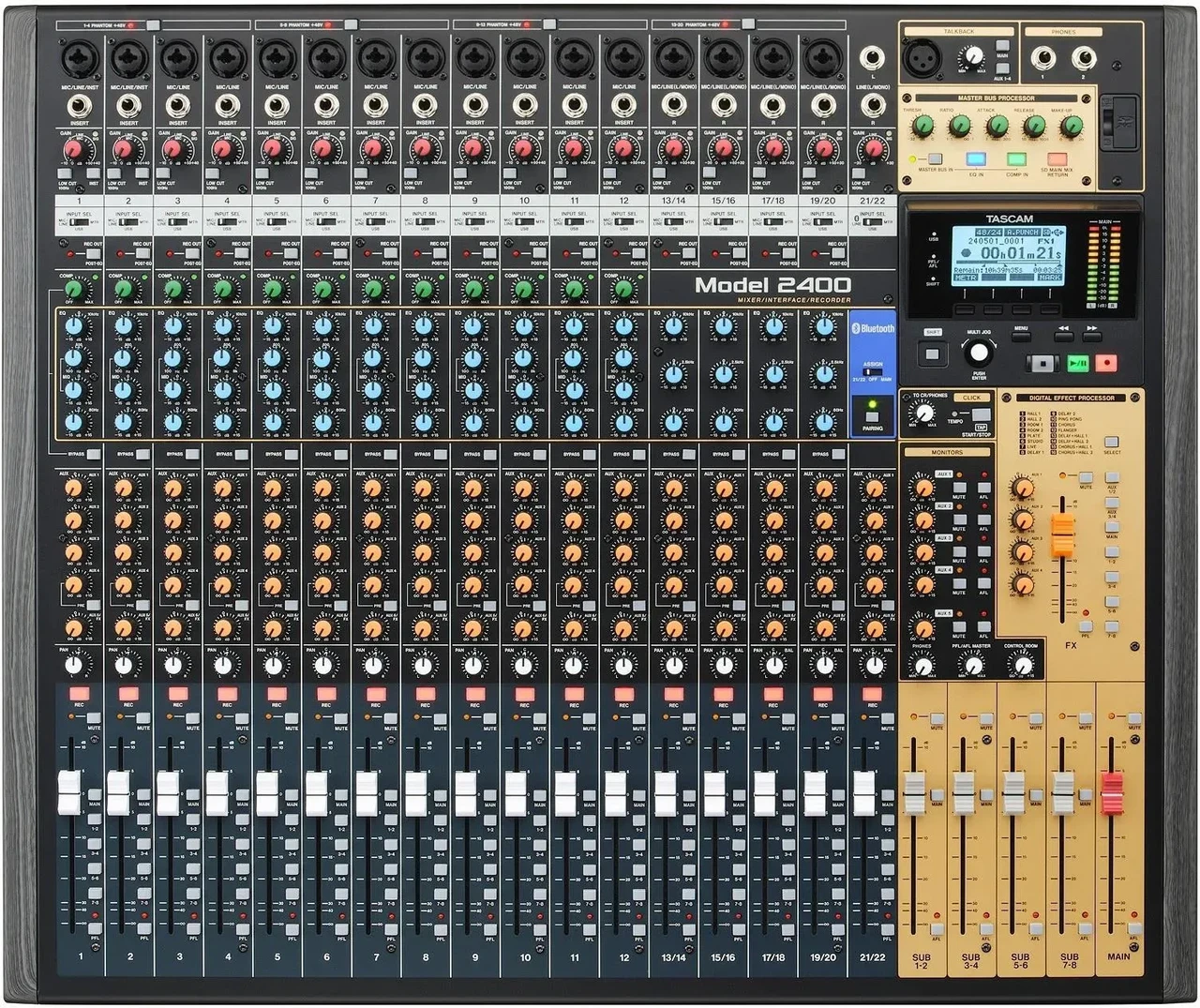 Tascam MODEL 2400 - 24-Ścieżkowa Konsoleta Nagrywająca